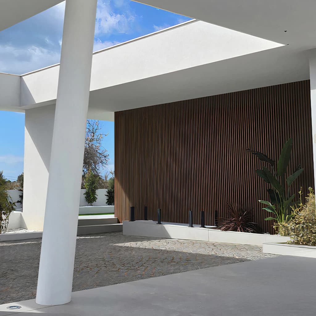 Revestimiento de Pared Exterior Wall Panel A26 Bark + A15 Black